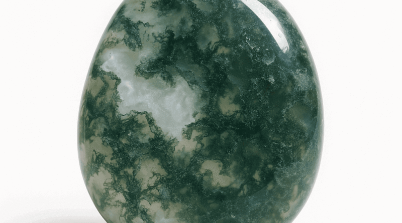 Yosun Akik (Moss Agate): Doğanın Huzurunu Taşıyan Şifa Kristali