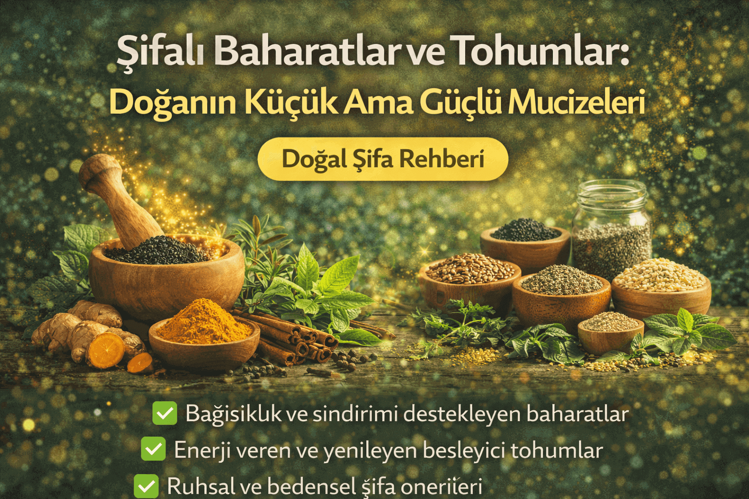 Şifalı Baharatlar ve Tohumlar: Doğanın Küçük Mucizeleri