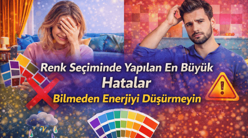 Renk Seçiminde Yapılan En Büyük Hatalar Enerjiyi Düşürmeyin
