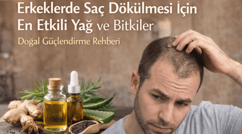 Erkeklerde Saç Dökülmesi İçin En Etkili Yağ ve Bitkiler
