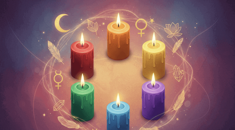 Dişil Enerjiyi Aktive Eden Mum Renkleri | 7 Güçlü Ritüel