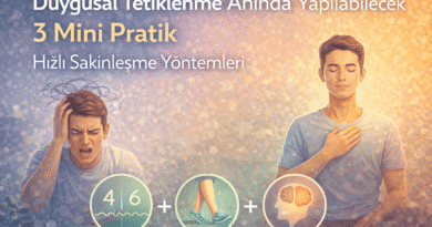 Duygusal Tetiklenme Anında Yapılabilecek 3 Mini Pratik