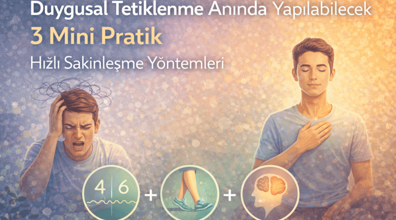 Duygusal Tetiklenme Anında Yapılabilecek 3 Mini Pratik